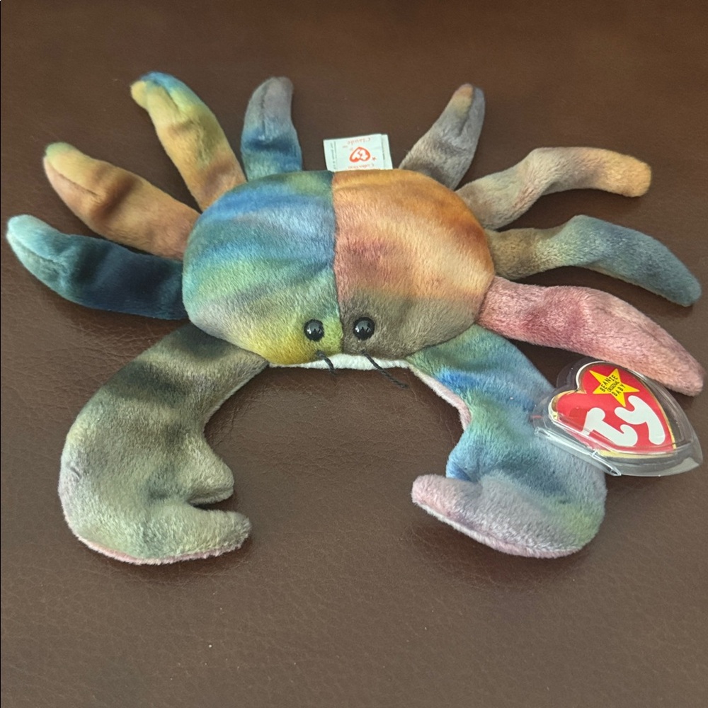 Ty Original Beanie Baby “Claude” the Crab Retired Vintage Stuffed Plush Animal